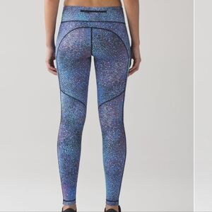 🦄 RARE Lululemon Speed Tight V Strive Multi Mermaid Black 28"